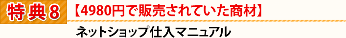 【4980円で販売されていた商材】ネットショップ仕入マニュアル